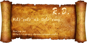 Répási Dénes névjegykártya